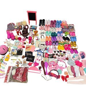Huge Mixed Lot 75+ Pc 18” Doll Shoes Pets American Girl Our Generation Unbranded